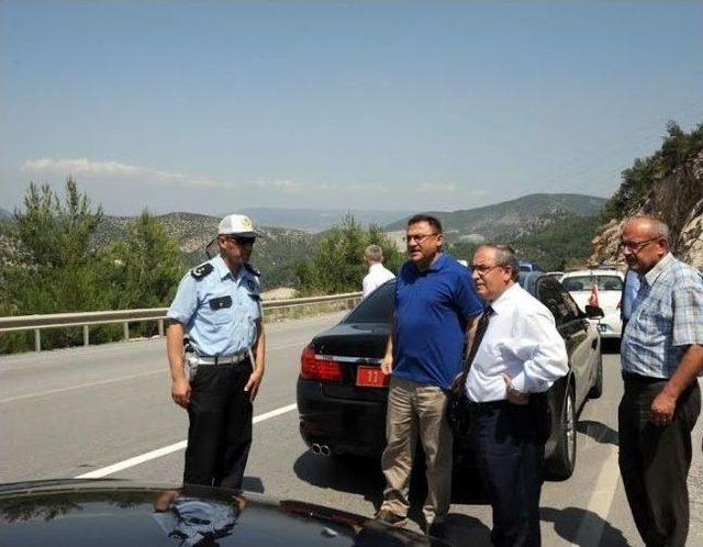 Vali Nayir G&uuml;l&uuml;mbe Rampalarında İncelemede Bulundu 1