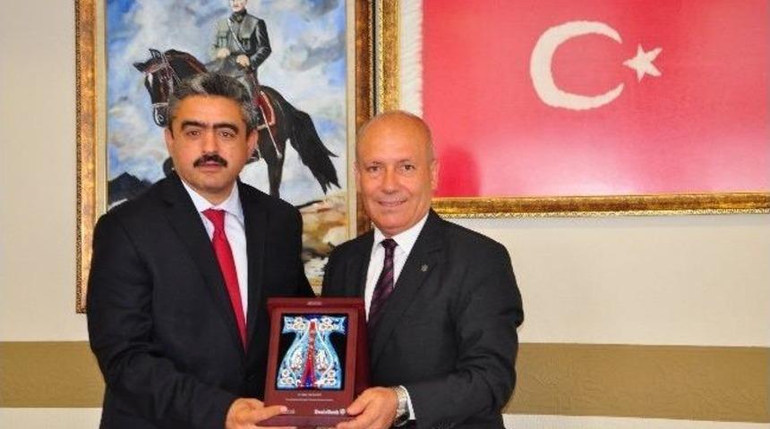 Denizbank Genel M&uuml;d&uuml;r&uuml; Ateş'ten Başkan Alıcık&rsquo;a Başarı Dileği