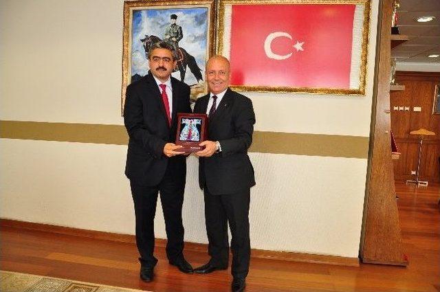 Denizbank Genel Müdürü Ateş ten Başkan Alıcık’a Başarı Dileği 2