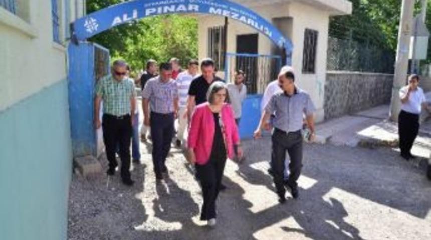 Eşbaşkanlar Mezarlıkları Denetledi
