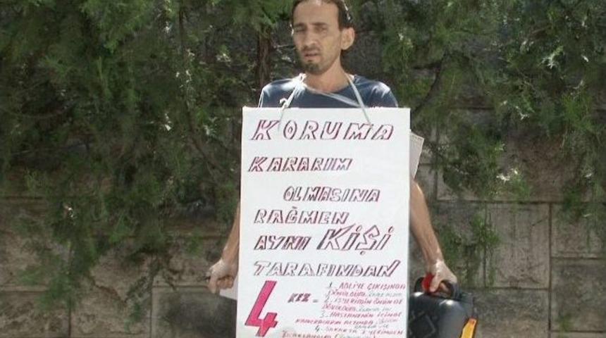 Meclis Girişinde Kendini Yakmak İstedi