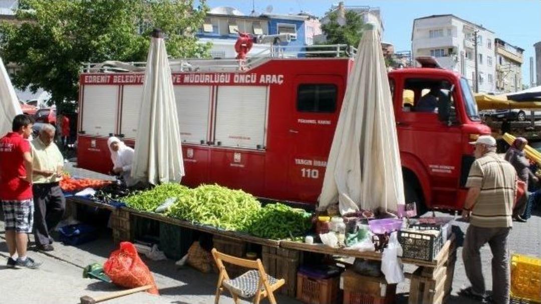 Pazar Yerinde Yangın Tepkisi