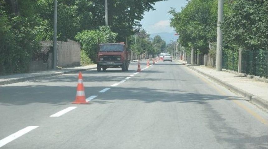 Bolu Caddesinde &Ccedil;izgiler Yenilendi
