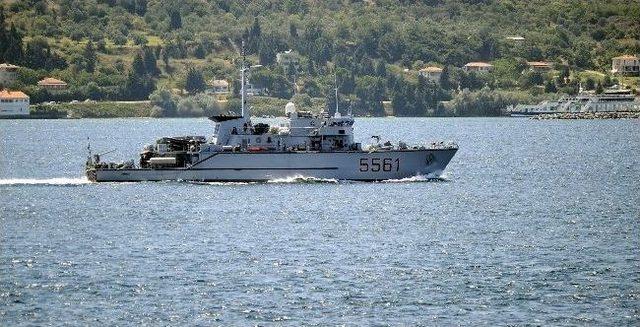 Savaş Gemileri Çanakkale Boğazı'dan Geçti