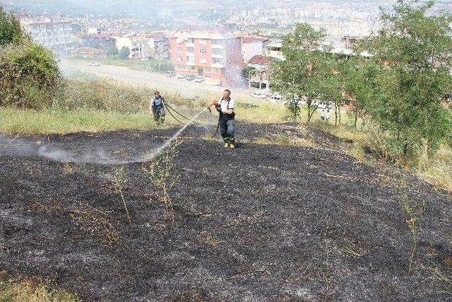 Samsun da Ot Yangını 3