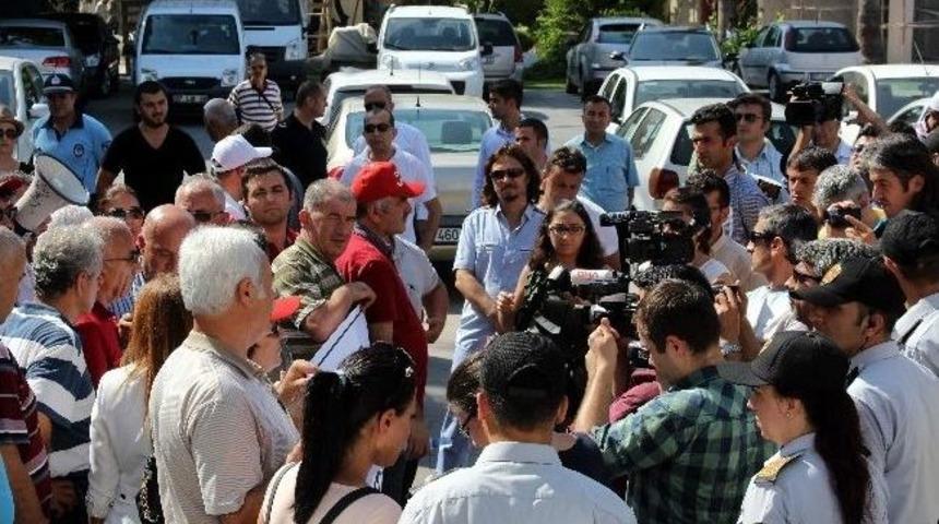 Antalya&rsquo;da Belediye &Ccedil;alışanlarından Eylem