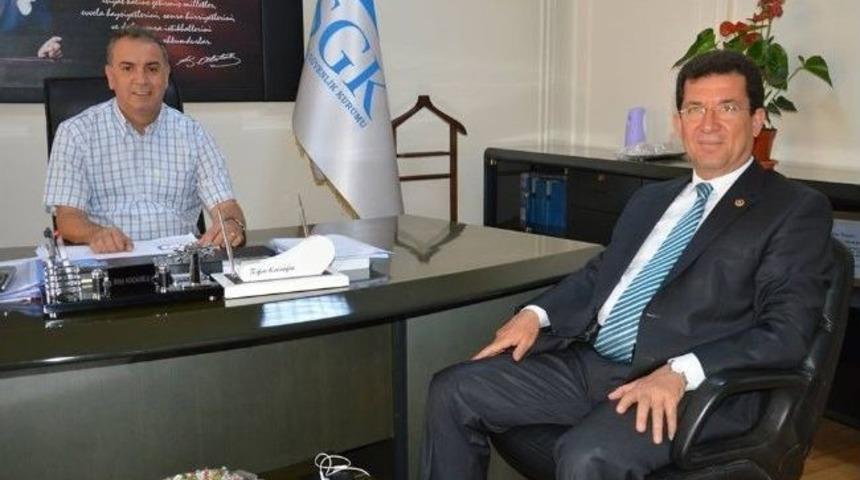 Ak Parti&rsquo;li Kılın&ccedil;&rsquo;tan, Sgk İl M&uuml;d&uuml;r&uuml; Kocaoğlu&rsquo;nu Ziyaret