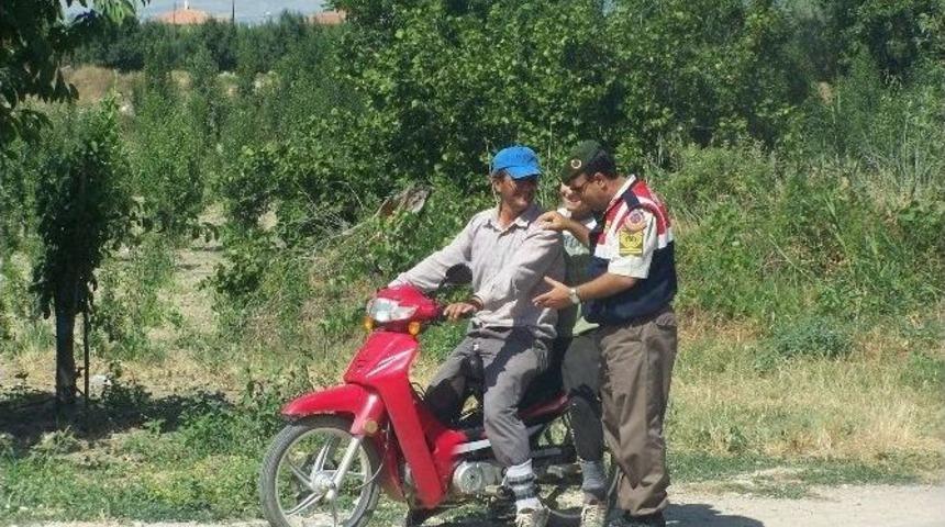 Korkuteli Jandarmadan Motosiklet S&uuml;r&uuml;c&uuml;lerine Denetim
