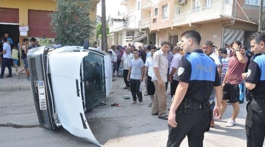 Kozan&rsquo;da Trafik Kazası Ucuz Atlatıldı