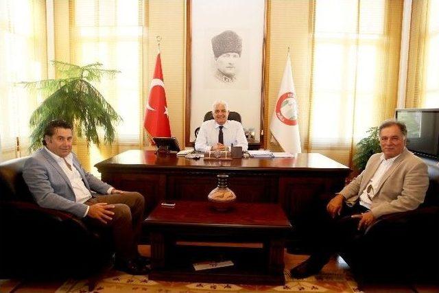 Başkan Kocadon dan Muğla B&uuml;y&uuml;kşehir Belediyesi ne Ziyaret 2