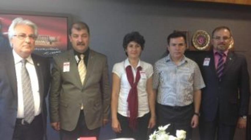 Chp&rsquo;li Toptaş Uzder Başkanı Ve Y&ouml;neticilerini Kabul Etti