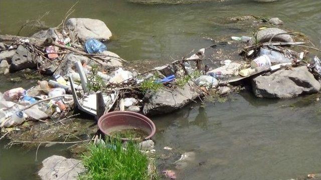 Kars Çayı Etrafa Pis Koku Saçıyor