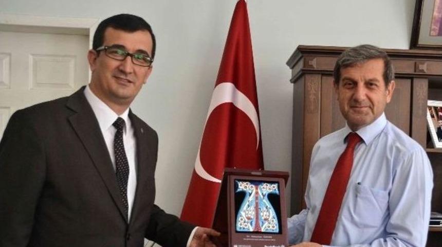 Denizbank Simav Şube Başkanı Kavuşkan&rsquo;dan Başkan &Ouml;zkan&rsquo;a Ziyaret