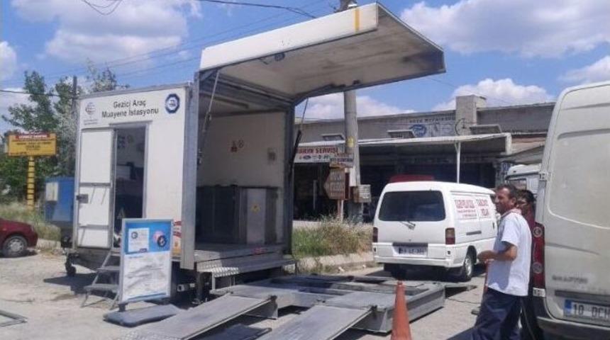 Malkara&rsquo;da Gezici Ara&ccedil; Muayene İstasyonu Hizmete Veriyor