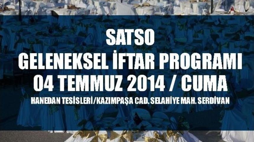 Satso Geleneksel İftarına T&uuml;m &Uuml;yeler Davet Edildi