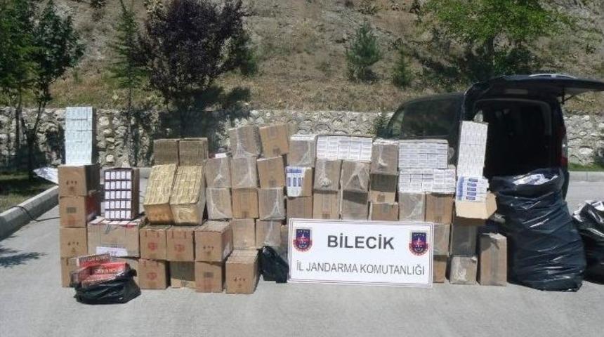 Boz&uuml;y&uuml;k'te Ka&ccedil;ak Sigara Operasyonu
