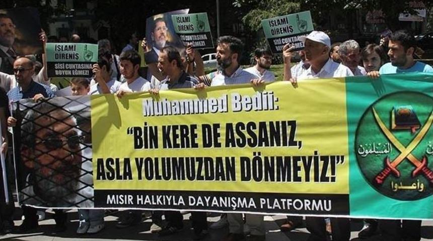 Mısır Darbesinin 1. Yıl D&ouml;n&uuml;m&uuml; Protesto Edildi