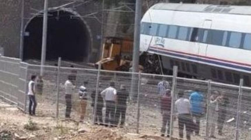 Yüksek Hızlı Tren Test Sürüşünde Kaza Yaptı