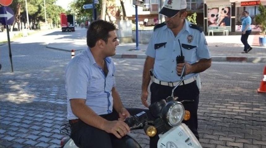 Kula Emniyeti'nden Kask Uygulaması
