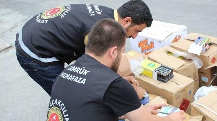 G&uuml;mr&uuml;k Muhafaza Ekipleri 157 Bin Adet Ka&ccedil;ak &Ccedil;akmak Ele Ge&ccedil;irdi