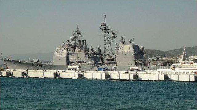 Abd Askeri Gemisi Kuşadası&rsquo;nda 1