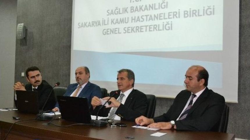 Sakarya Kamu Hastaneleri Birliği Genel Sekteri Basın Toplantısı Ger&ccedil;ekleştirdi