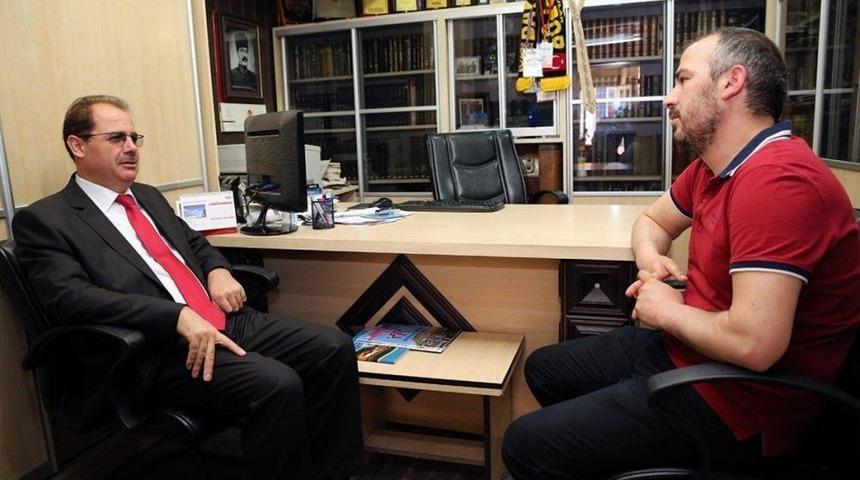 Rekt&ouml;r Coşkun'dan Bayburt Postası Gazetesi'ne Ziyaret