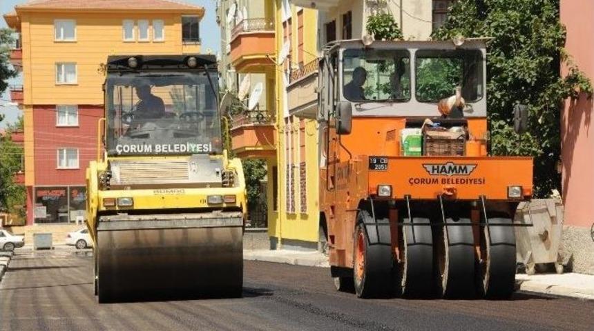 &Ccedil;orum&rsquo;da Asfalt &Ccedil;alışmaları