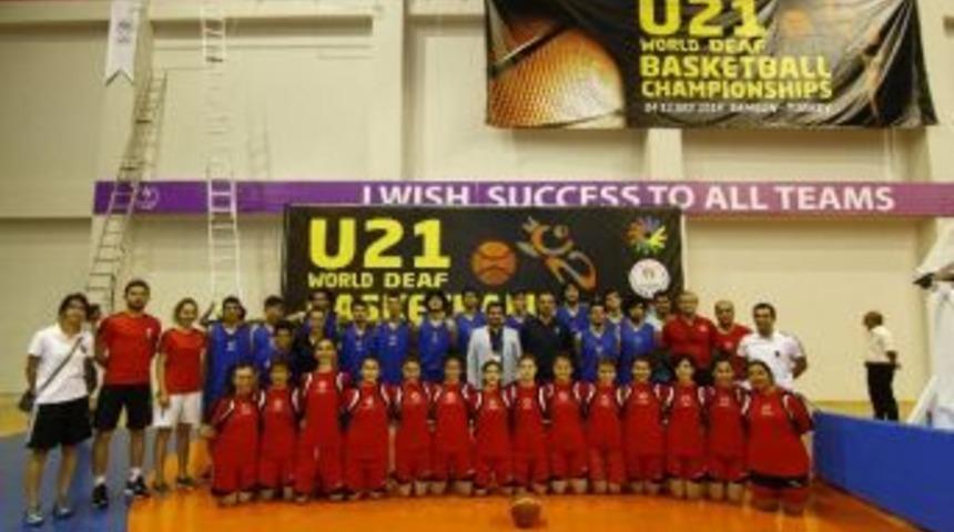 D&uuml;nya 21 Yaş Altı İşitme Engelliler Basketbol Şampiyonası'nda &Ccedil;ifte Zafer