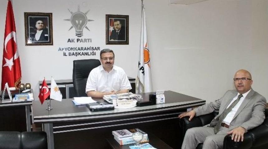 Başkan &Ccedil;oban&rsquo;dan Ak Parti İl Başkanı Yurdunuseven&rsquo;e Hayırlı Olsun Ziyareti