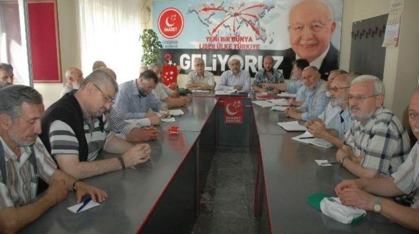 Saadet Partisi&rsquo;nden Pazar Toplantısı