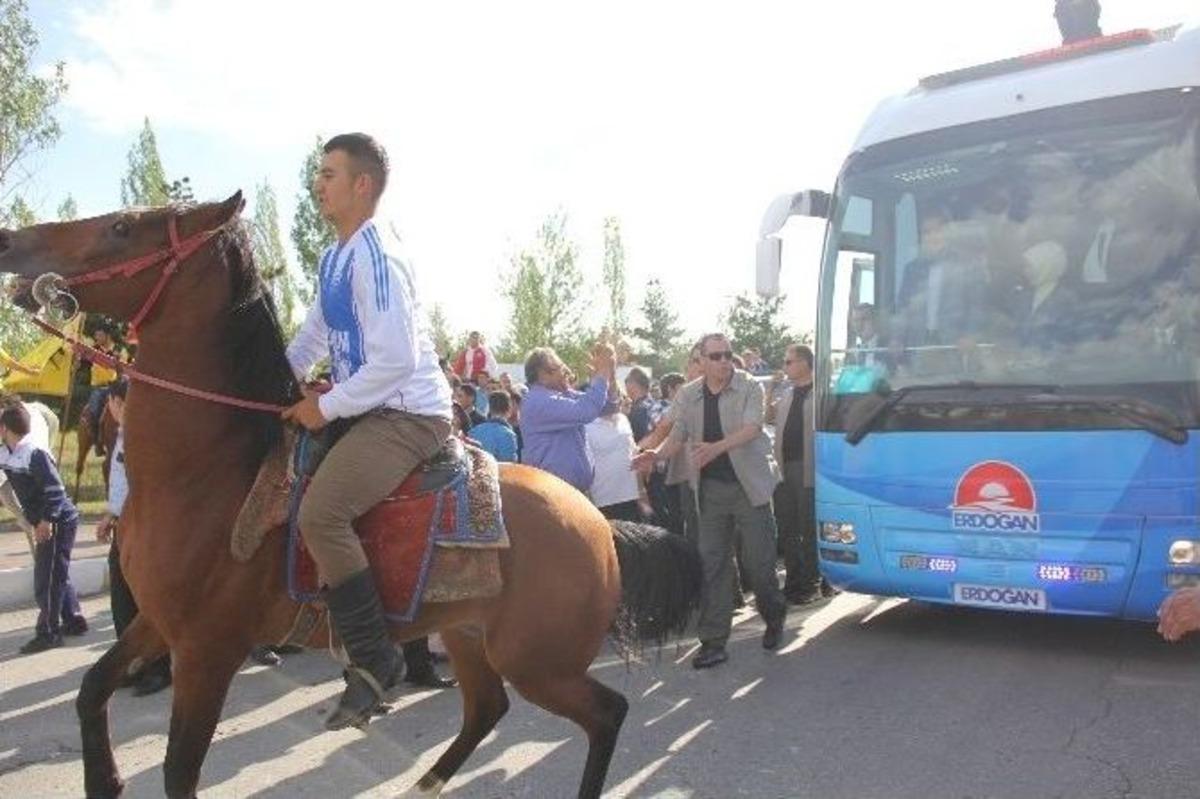 Başbakan Ve Cumhurbaşkanı Adayı Erdoğan Erzurum&rsquo;da