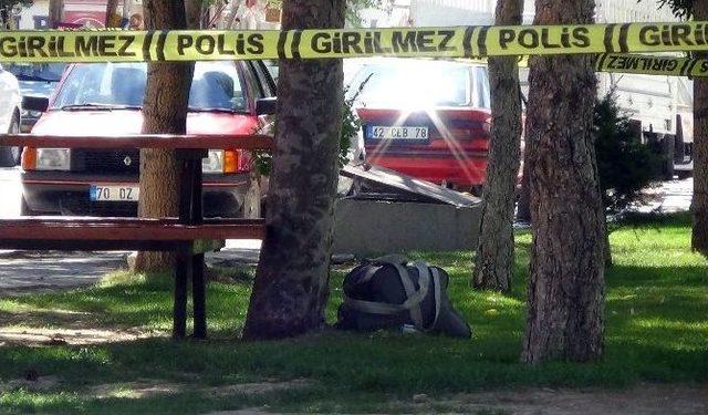 Karaman da Ş&uuml;pheli &Ccedil;anta Alarmı 3