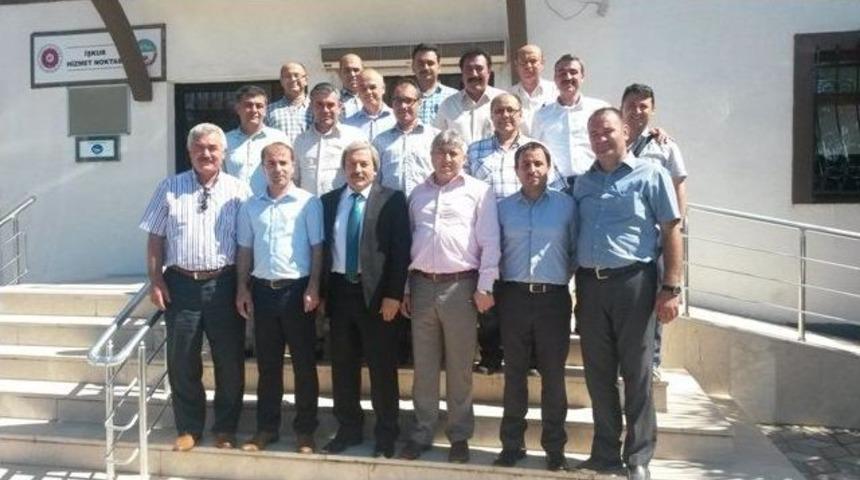 İl&ccedil;e Milli Eğitim M&uuml;d&uuml;r&uuml; Ekinci&rsquo;ye S&ouml;ğ&uuml;t Ve İnhisar'dan Hayırlı Olsun Ziyareti