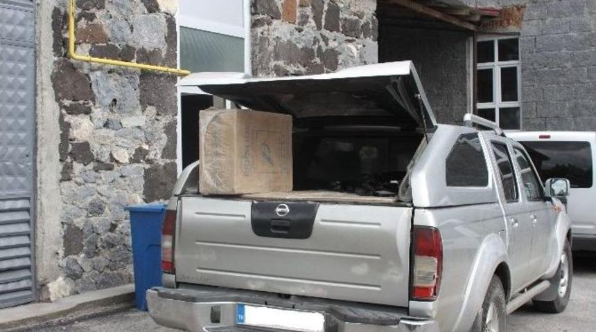 Kars&rsquo;ta 5 Bin Paket Ka&ccedil;ak Sigara Yakalandı
