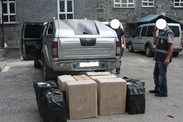 Kars&rsquo;ta 5 Bin Paket Ka&ccedil;ak Sigara Yakalandı 1