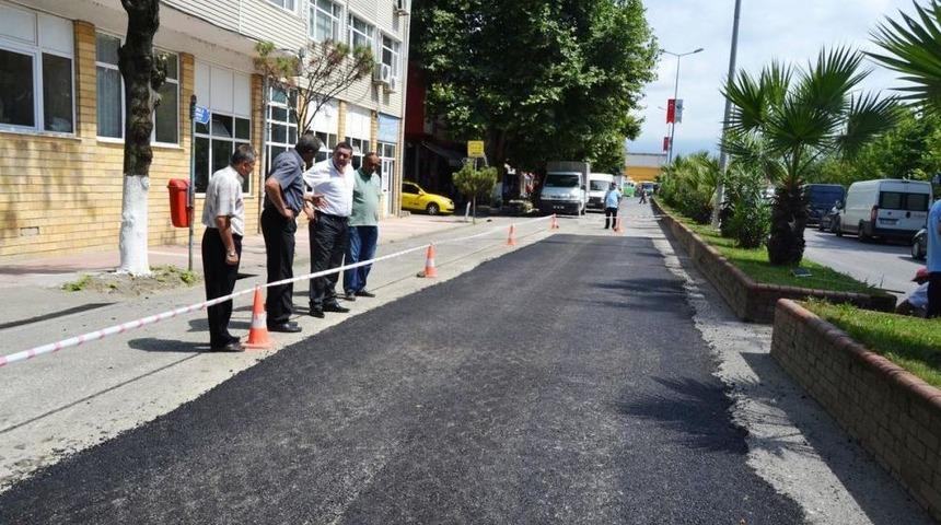 Alaplı'da Yol Onarım &Ccedil;alışması