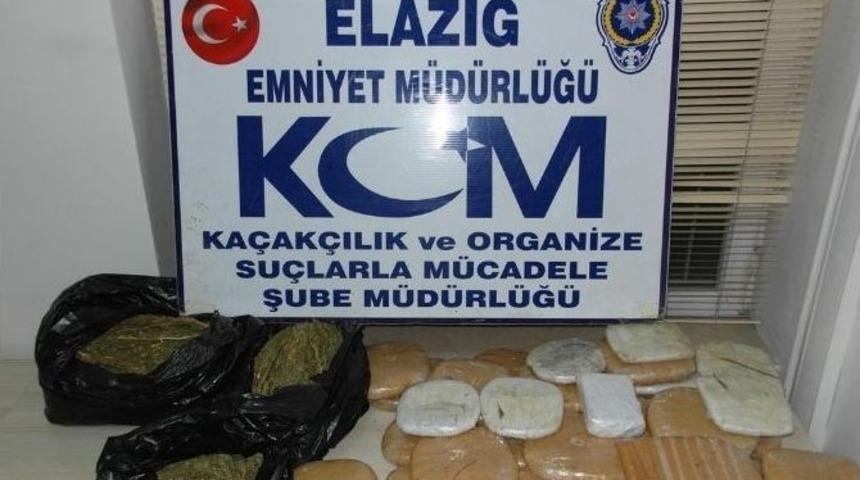 Elazığ'da 32 Kilogram Esrar Ele Ge&ccedil;irildi
