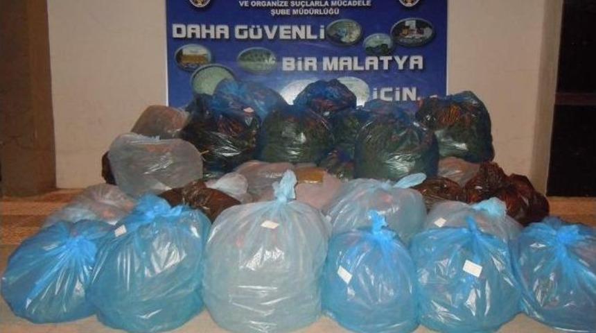 Malatya&rsquo;da 232 Kilo Esrar Ele Ge&ccedil;irildi