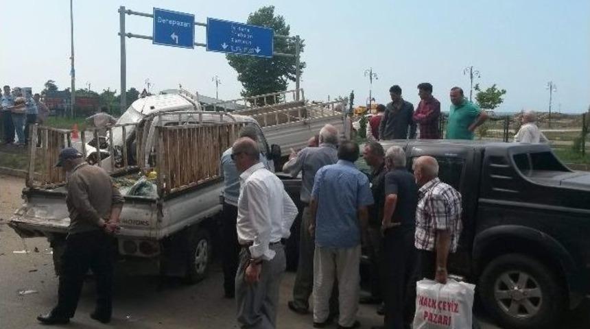 Rize'de Trafik Kazası: 5 Yaralı