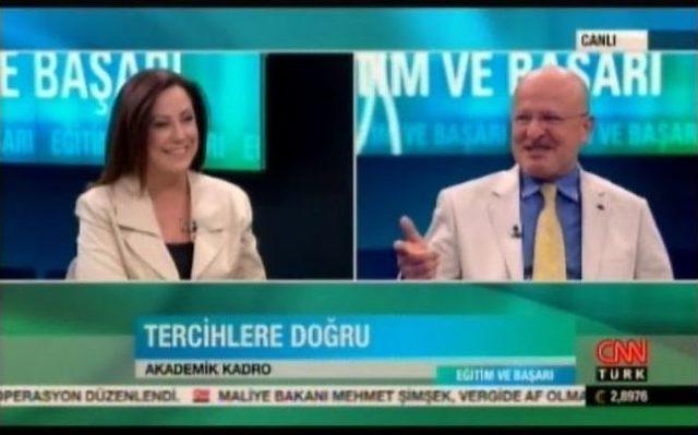 Sanko Üniversitesi Rektörü Prof. Dr. Sınav Cnn Türk Kanalında