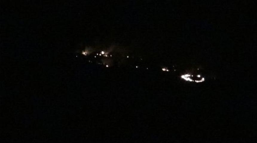 &Ccedil;ukurca Haskel Dağında Yangın &Ccedil;ıktı