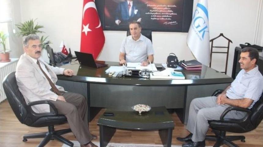 Vali Erol Ayyıldız, Sgk İl M&uuml;d&uuml;rl&uuml;ğ&uuml;n&uuml; Ziyaret Etti