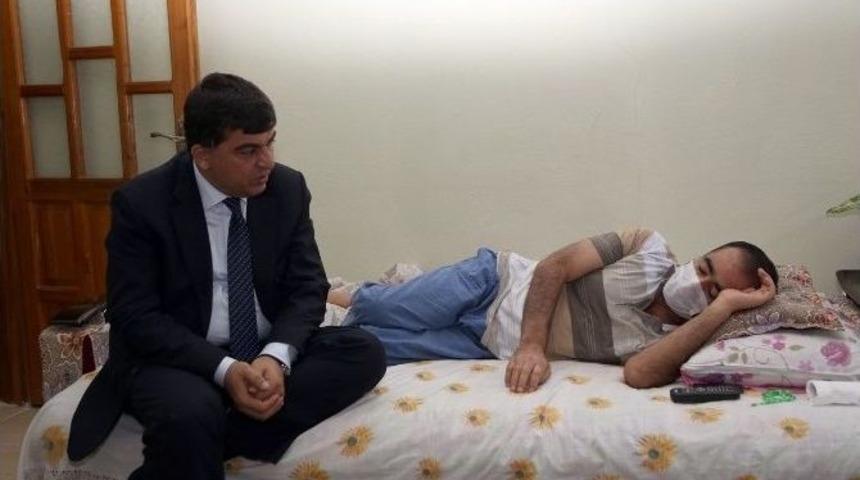 Başkan Fadıloğlu'ndan L&ouml;semi Hastası Vatandaşa Moral Ziyareti