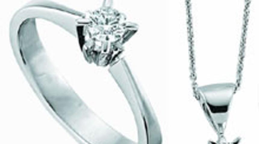 Tek Taş Yüzüğe Tek Taş Kolye Hediye