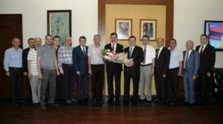 Kurtdere G&uuml;reş Komitesi Vali Turhan'ı Ziyaret Etti