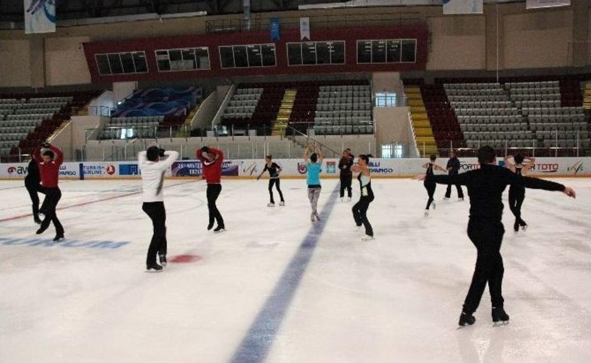 Artistik Buz Pateni Milli Takımı Erzurum&rsquo;da Kampa Girdi