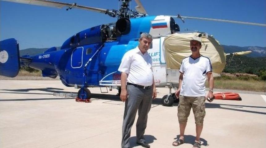 Edremit&rsquo;e Yangın Helikopter Getirildi