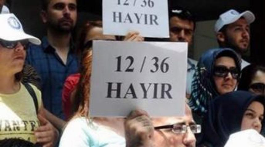 Sağlık&ccedil;ılardan 12-36 N&ouml;bet Sistemine Tepki