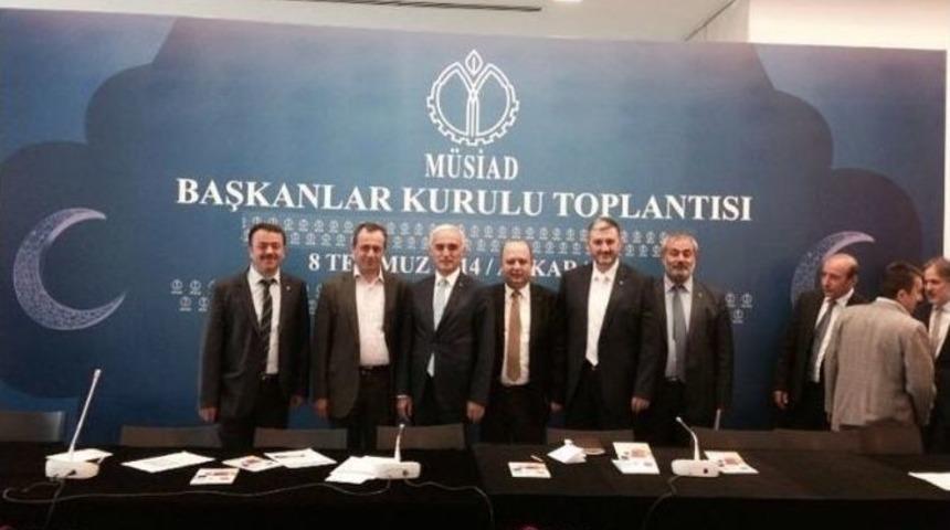 M&uuml;siad D&uuml;zce Başkanı &Ccedil;akmak Ankara&rsquo;da